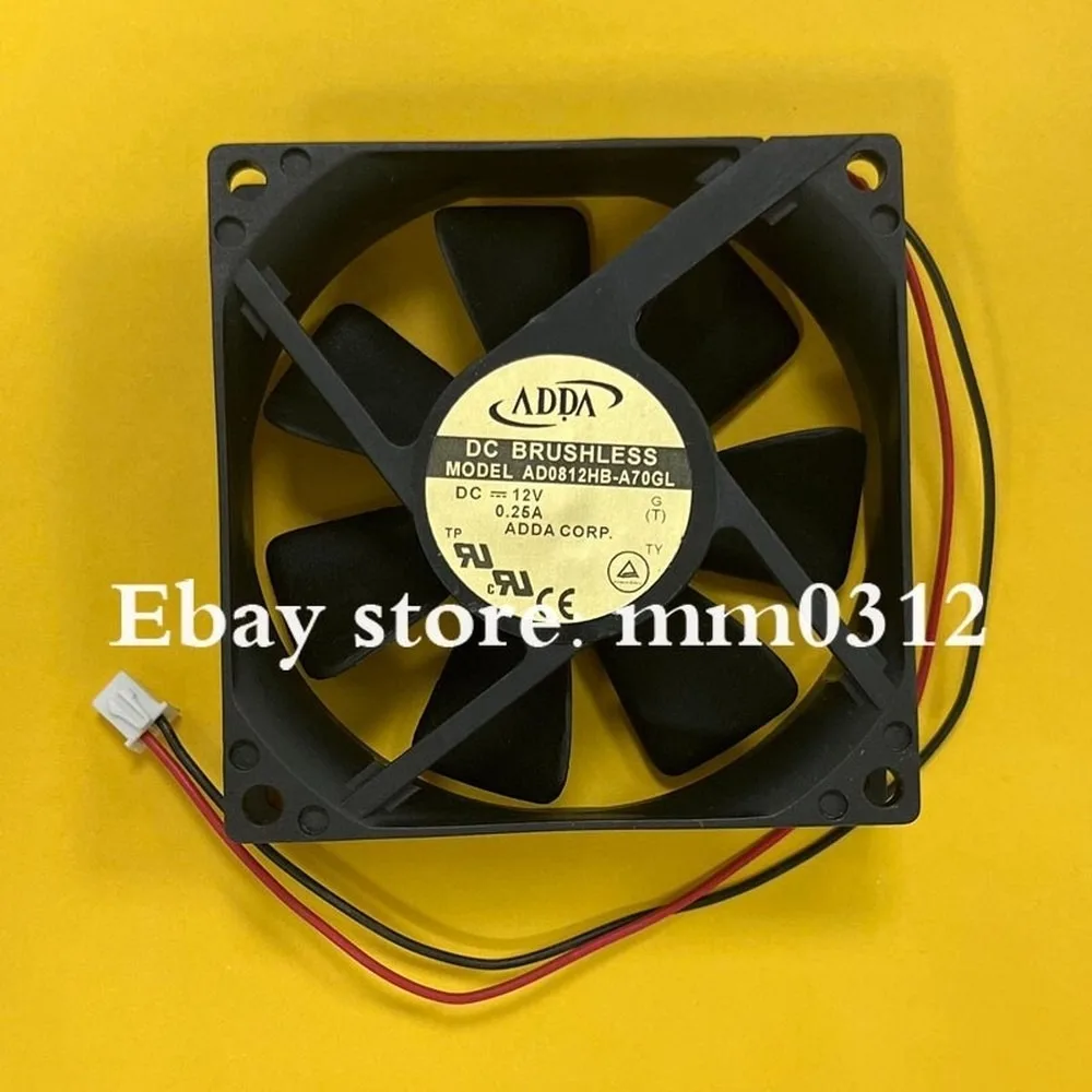 For ADDA AD0812HB-A70GL 8025 DC12V 0.25A 8CM 2-Pin Dual Ball Cooling Fan
For ADDA AD0812HB-A70GL 8025 DC12V 0.25A 8CM 2-Pin Dual Ball Cooling Fan