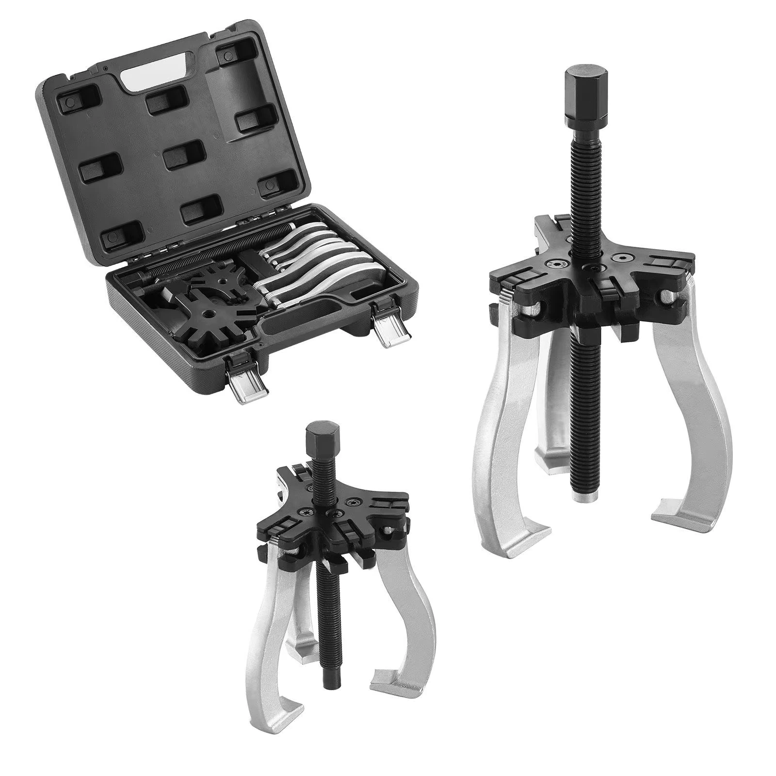Professional 2-Piece Gear Puller Set – 3" & 7" 3-Jaw Design – Reversible Bearing Removal Tool for Mechanical Repairs
Professional 2-Piece Gear Puller Set – 3" & 7" 3-Jaw Design – Reversible Bearing Removal Tool for Mechanical Repairs
