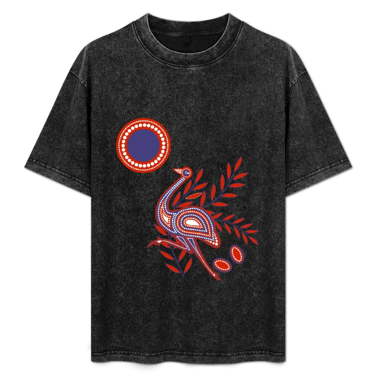 Emu Aboriginal Dots Painting Tribal Art in Red-Blue T-Shirt Christmas Casual Short Sleeve Top
Emu Aboriginal Dots Painting Tribal Art in Red-Blue T-Shirt Christmas Casual Short Sleeve Top