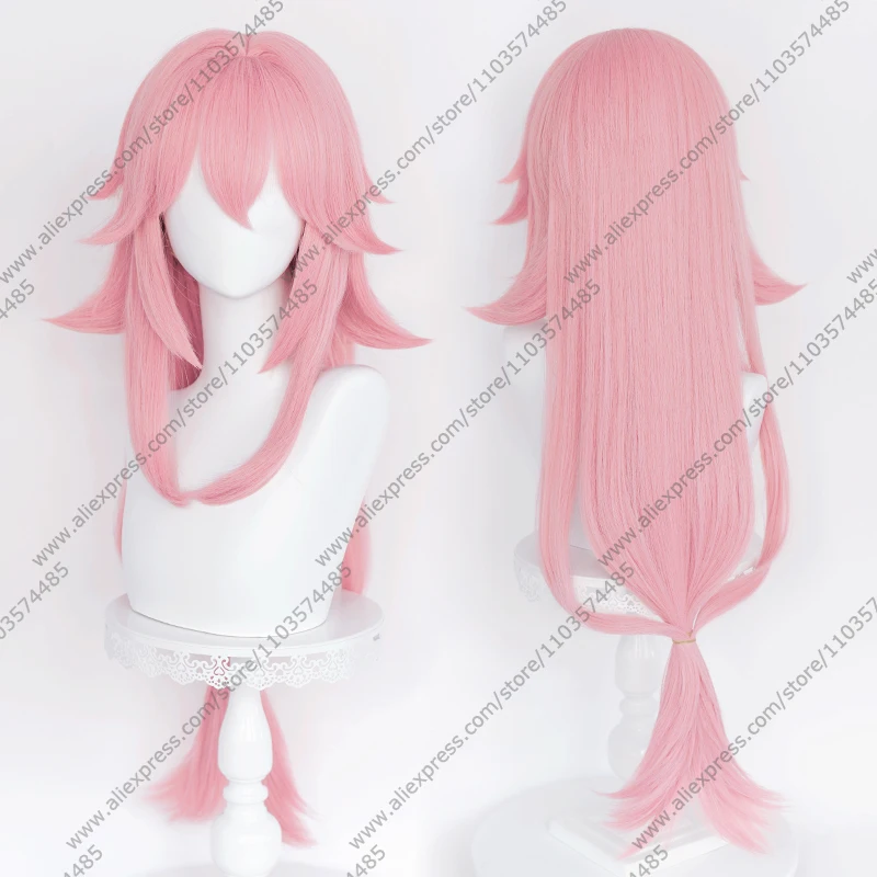 Парик для косплея Game Yae Miko, длинные розовые парики 85 см, термостойкие синтетические волосы
Парик для косплея Game Yae Miko, длинные розовые парики 85 см, термостойкие синтетические волосы