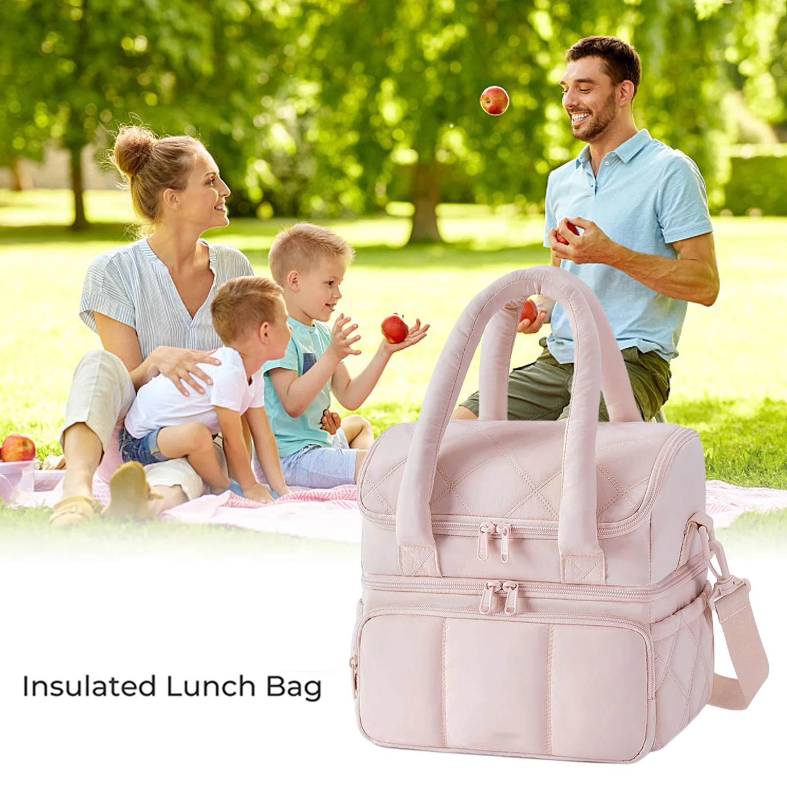 Portable Picnic Bag Double Layer Insulated Lunch Bag Kitchen Lunch Box Storage Bag Summer Outdoor Camping Food Cooling Bag
Portable Picnic Bag Double Layer Insulated Lunch Bag Kitchen Lunch Box Storage Bag Summer Outdoor Camping Food Cooling Bag
