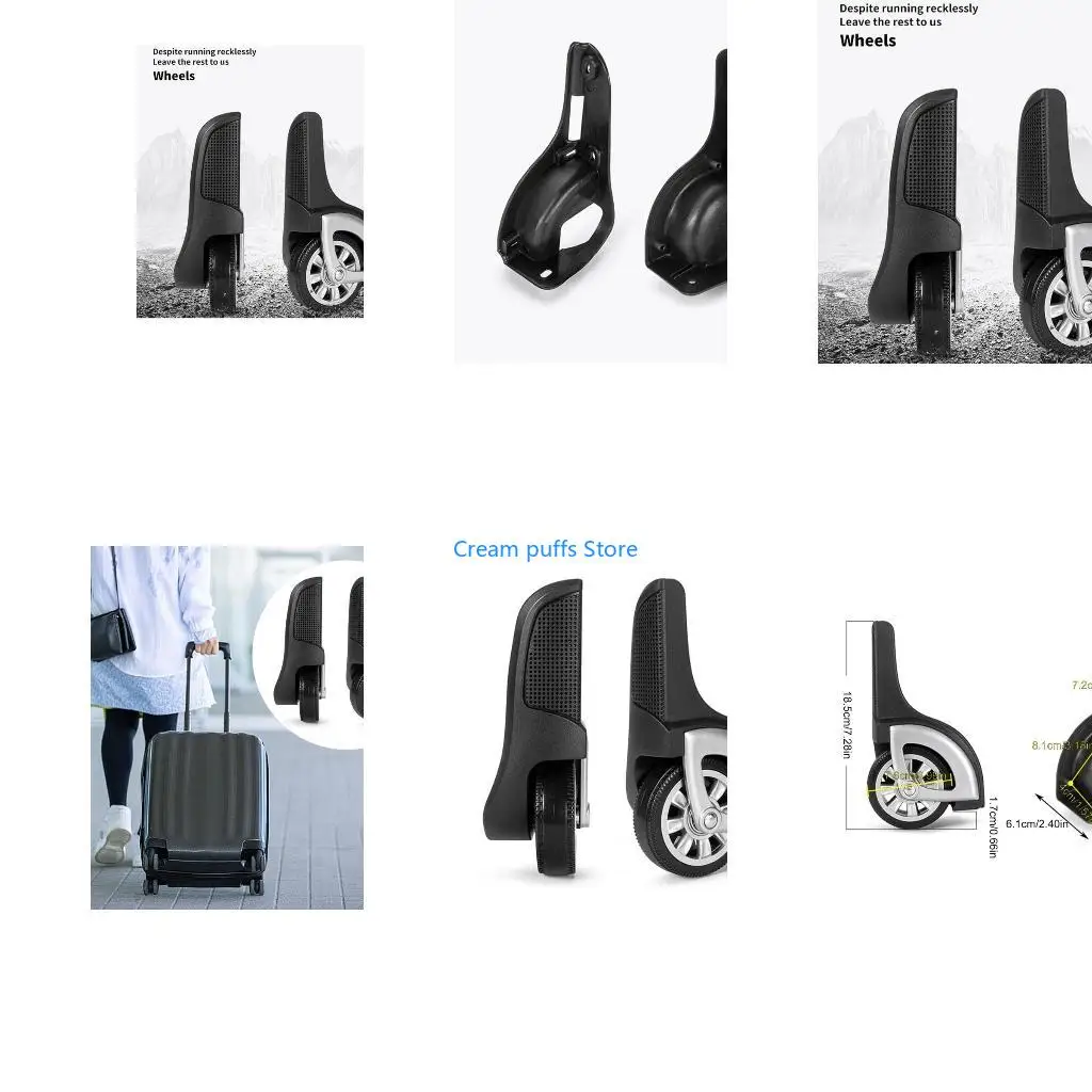 50LE 1 Pair Luggages Suitcase Swivels Castors for Replacement Luggages
50LE 1 Pair Luggages Suitcase Swivels Castors for Replacement Luggages