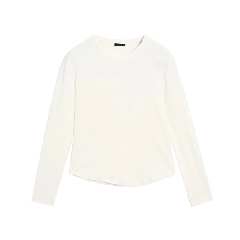Spring New Women's Basic Fit Pure Cotton Long Sve round Ne T-irt Comfortable Skin-friendly Commute Sle Regular Fit
Spring New Women's Basic Fit Pure Cotton Long Sve round Ne T-irt Comfortable Skin-friendly Commute Sle Regular Fit