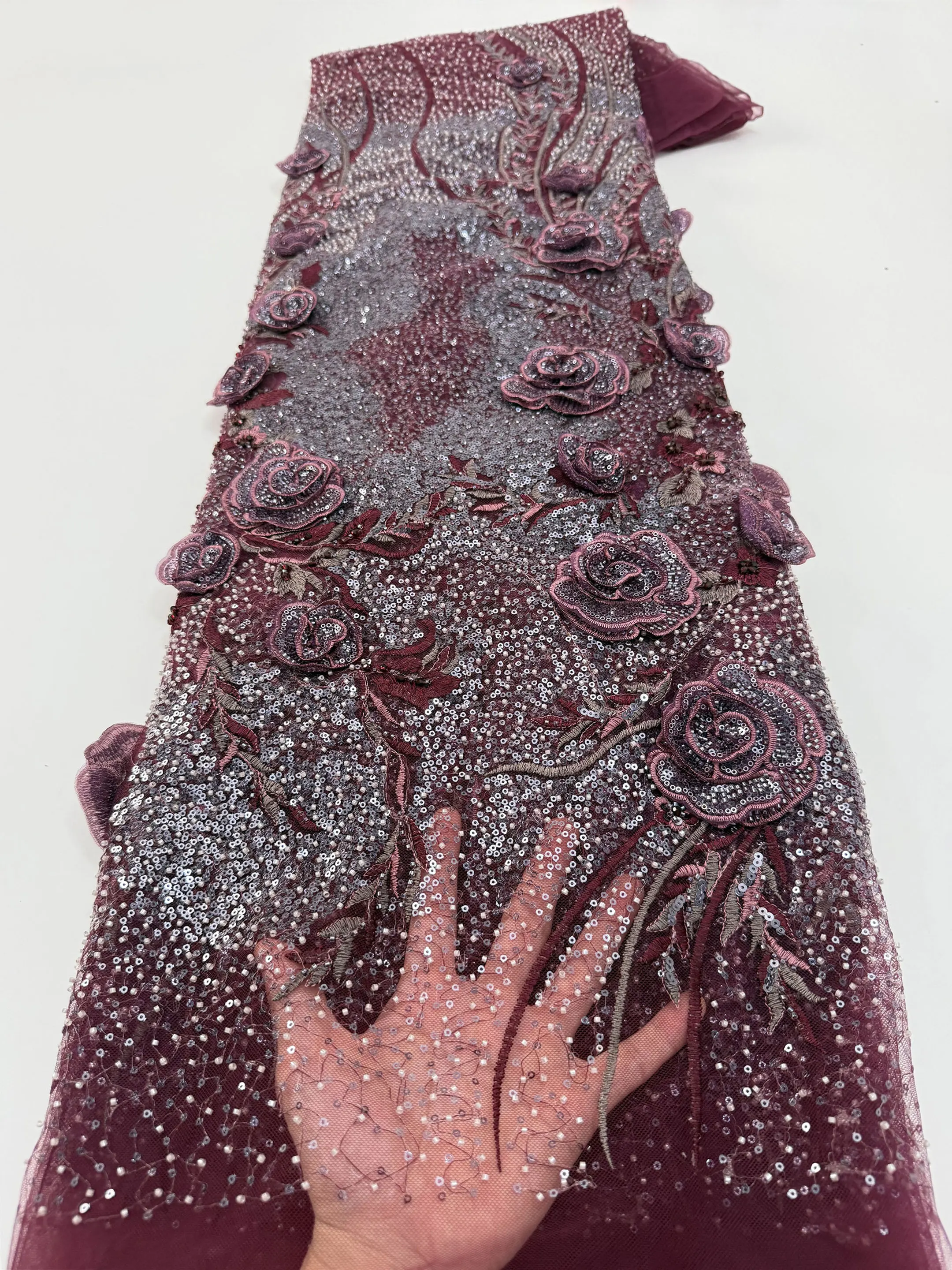 Luxury French Embroidery Heavy Groom Lace Fabric with Sequins for Wedding New High-End African Nigerian Grooming Fabric
Luxury French Embroidery Heavy Groom Lace Fabric with Sequins for Wedding New High-End African Nigerian Grooming Fabric