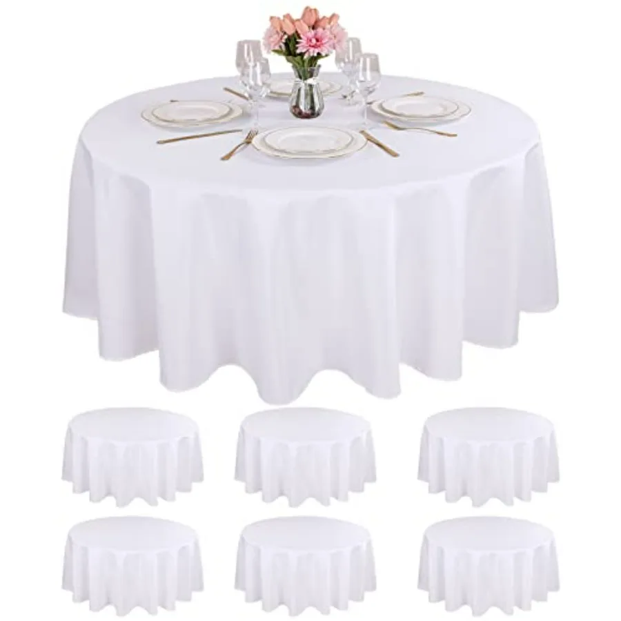6 Packs White Round Table Cloths 90 Inch White Polyester Circle Bulk Linen Tablecloth Wrinkle Resistant Tablecloths Washable Hi
6 Packs White Round Table Cloths 90 Inch White Polyester Circle Bulk Linen Tablecloth Wrinkle Resistant Tablecloths Washable Hi