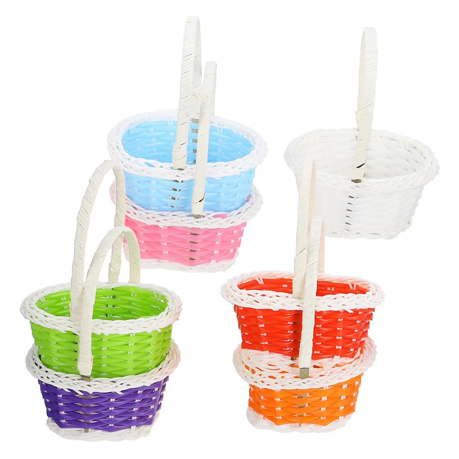 7Pcs Miniature Plastic Craft Baskets Egg Storage Fruit Holder Easter Decor Safe Hygienic Weaving Basket
7Pcs Miniature Plastic Craft Baskets Egg Storage Fruit Holder Easter Decor Safe Hygienic Weaving Basket