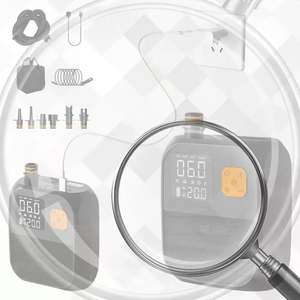 Аксессуары для SUP-досок: портативный электрический компрессор высокого давления 25 PSI для надувных SUP-досок
Аксессуары для SUP-досок: портативный электрический компрессор высокого давления 25 PSI для надувных SUP-досок