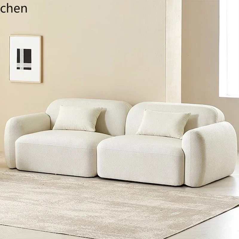 modern simple sofa small apartment living room B & B hotel retro lamb wool straight row
modern simple sofa small apartment living room B & B hotel retro lamb wool straight row