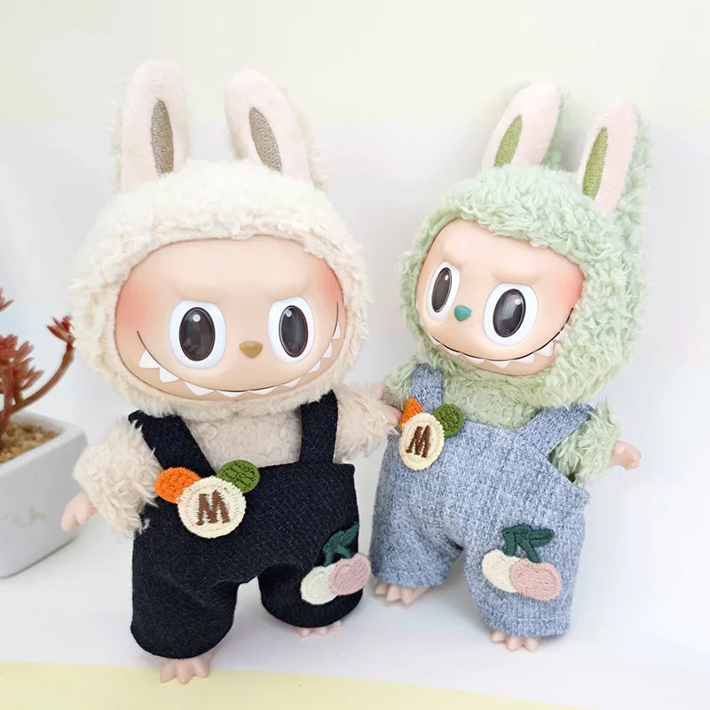 17cm Mini Plush Doll'S Clothes Outfit Accessories For Korea Kpop Exo Labubu Idol Dolls Corduroy overalls T-shirt Clothing Gift
17cm Mini Plush Doll'S Clothes Outfit Accessories For Korea Kpop Exo Labubu Idol Dolls Corduroy overalls T-shirt Clothing Gift