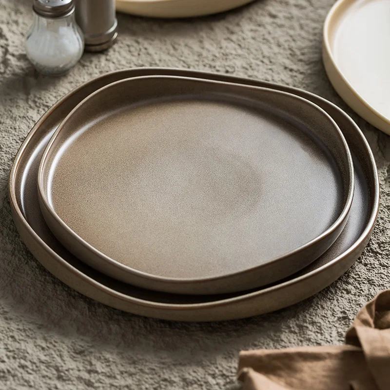 Ceramic plate, eco-friendly matte flat porcelain plate
Ceramic plate, eco-friendly matte flat porcelain plate