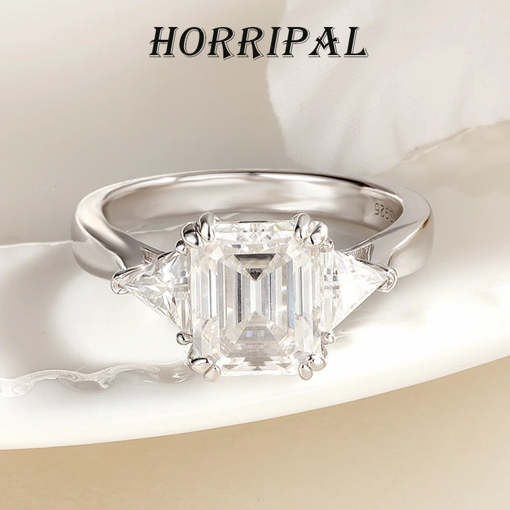 HORRIPAL 4CT Square-Cut Moissanite Ring 925 Sterling Silver GRA Certified Lab Grow Diamond Classically Elegant Wedding Jewelry
HORRIPAL 4CT Square-Cut Moissanite Ring 925 Sterling Silver GRA Certified Lab Grow Diamond Classically Elegant Wedding Jewelry