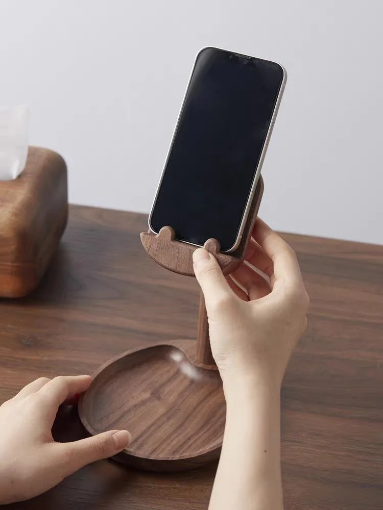 Деревянная подставка для телефона с прочной деревянной опорой, столешница из черного ореха, универсальная, простая, портативная, креативная
Деревянная подставка для телефона с прочной деревянной опорой, столешница из черного ореха, универсальная, простая, портативная, креативная