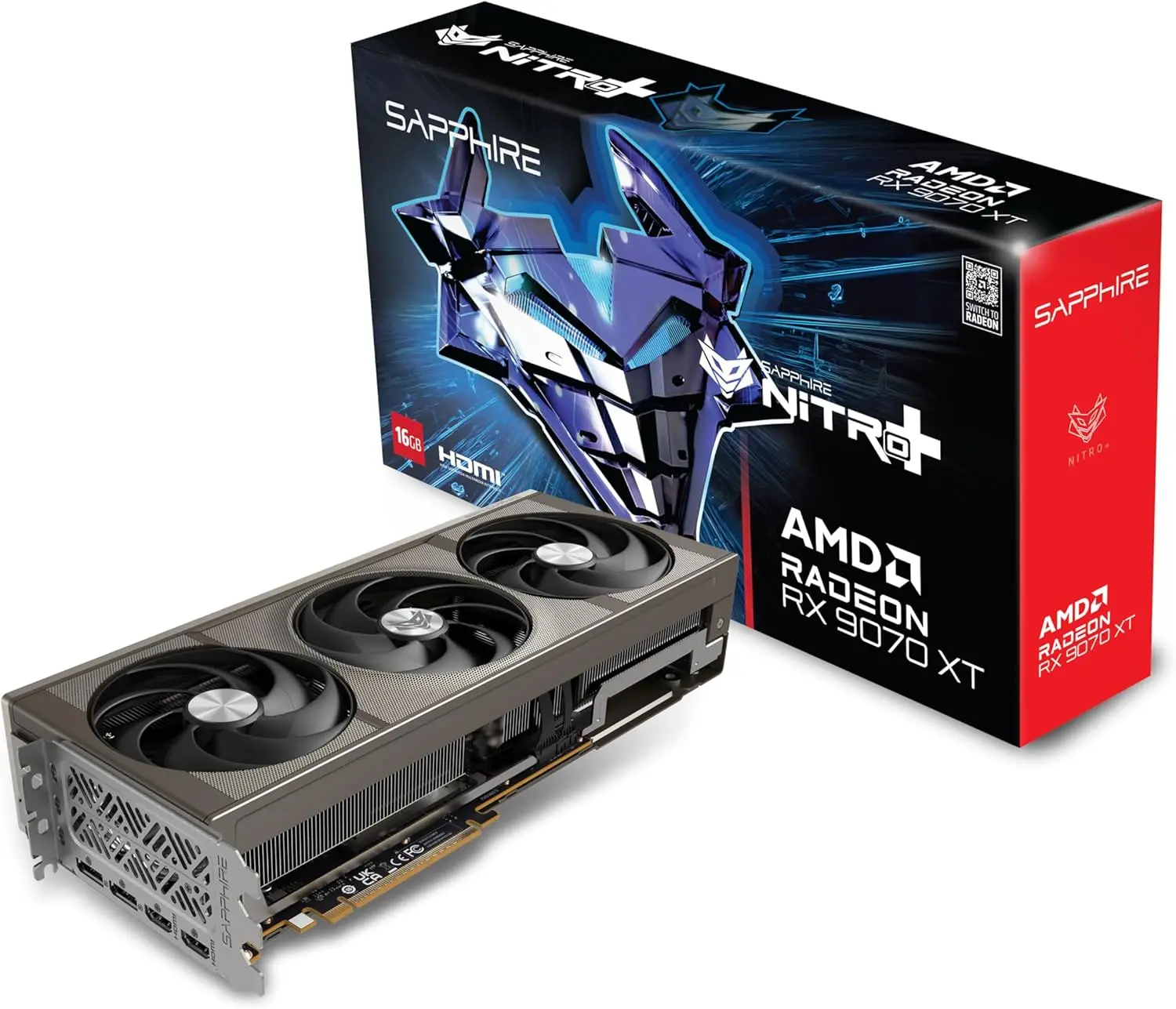 Sapphire Nitro+ AMD Radeon RX 9070 XT 16GB GDDR6 Gaming OC Graphics Card AMD RDNA 4
Sapphire Nitro+ AMD Radeon RX 9070 XT 16GB GDDR6 Gaming OC Graphics Card AMD RDNA 4