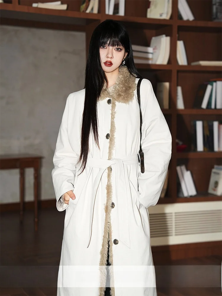 Women's Long Overcoat Cotton Jaet Stand Collar Button up Thiened Winter New Sle Casual Loose Fit Knee-Length Coat
Women's Long Overcoat Cotton Jaet Stand Collar Button up Thiened Winter New Sle Casual Loose Fit Knee-Length Coat