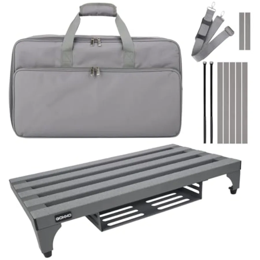 22 x 12.6 Aluminum Alloy Guitar Pedal Board with Power Supply Bracket Gray Includes Carry Bag Mounting Tapes
22 x 12.6 Aluminum Alloy Guitar Pedal Board with Power Supply Bracket Gray Includes Carry Bag Mounting Tapes