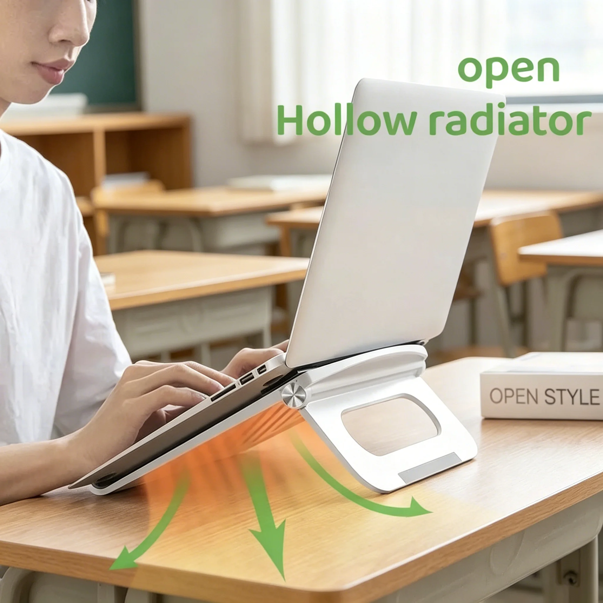 Portable Adjustable Laptop Cooling Stand Anti-slip Lifting Notebook Holder For MacBook Air Pro Ergonomic Computer Laptop Support
Portable Adjustable Laptop Cooling Stand Anti-slip Lifting Notebook Holder For MacBook Air Pro Ergonomic Computer Laptop Support