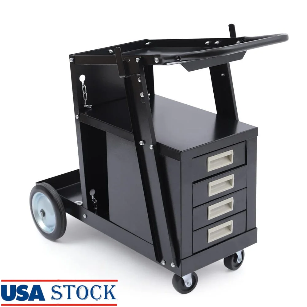 Welding Cart with 4 Drawers Tank Storage 360° Swivel Wheels 176.37lbs Capacity Transport Cart
Welding Cart with 4 Drawers Tank Storage 360° Swivel Wheels 176.37lbs Capacity Transport Cart