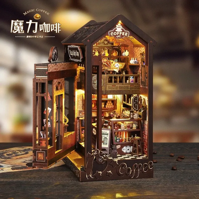 Magical Coffee DIY Book Nook Kit - 3D Miniature House Model, Creative Bookshelf Decor Gift Black Friday
Magical Coffee DIY Book Nook Kit - 3D Miniature House Model, Creative Bookshelf Decor Gift Black Friday