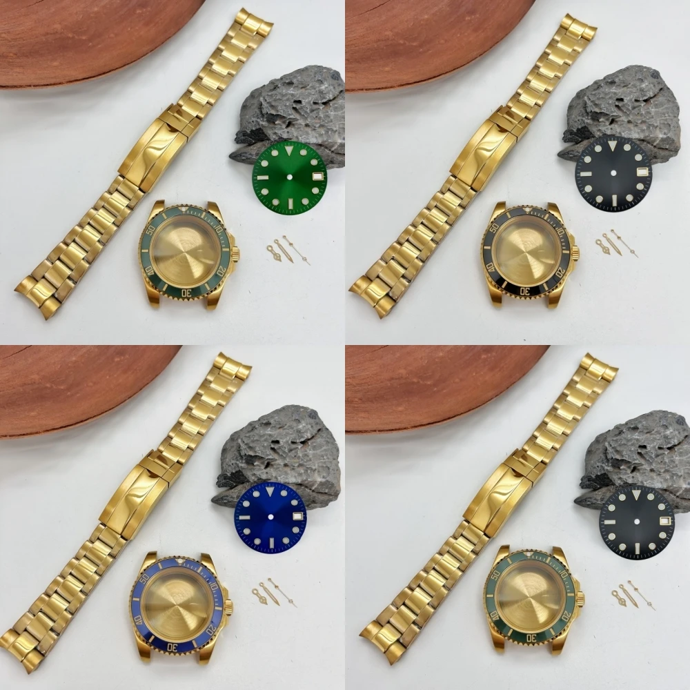 40MM Stainless Steel Waterproof 10ATM Watch Case Watchband 28.5mm Dial Hands Parts Fit SUB GMT NH34 NH38 NH70 NH35 NH36 Movement
40MM Stainless Steel Waterproof 10ATM Watch Case Watchband 28.5mm Dial Hands Parts Fit SUB GMT NH34 NH38 NH70 NH35 NH36 Movement