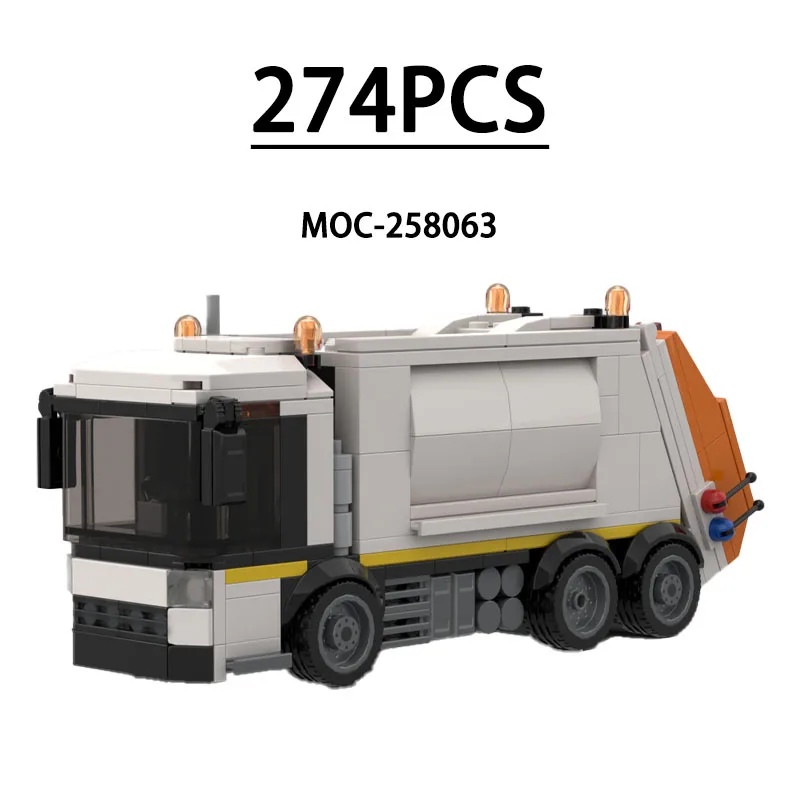 MOC-258063 Building Block Excavation City Recycling Truck Model 274PCS Children Educational Birthday Christmas New Year Toy Gift
MOC-258063 Building Block Excavation City Recycling Truck Model 274PCS Children Educational Birthday Christmas New Year Toy Gift