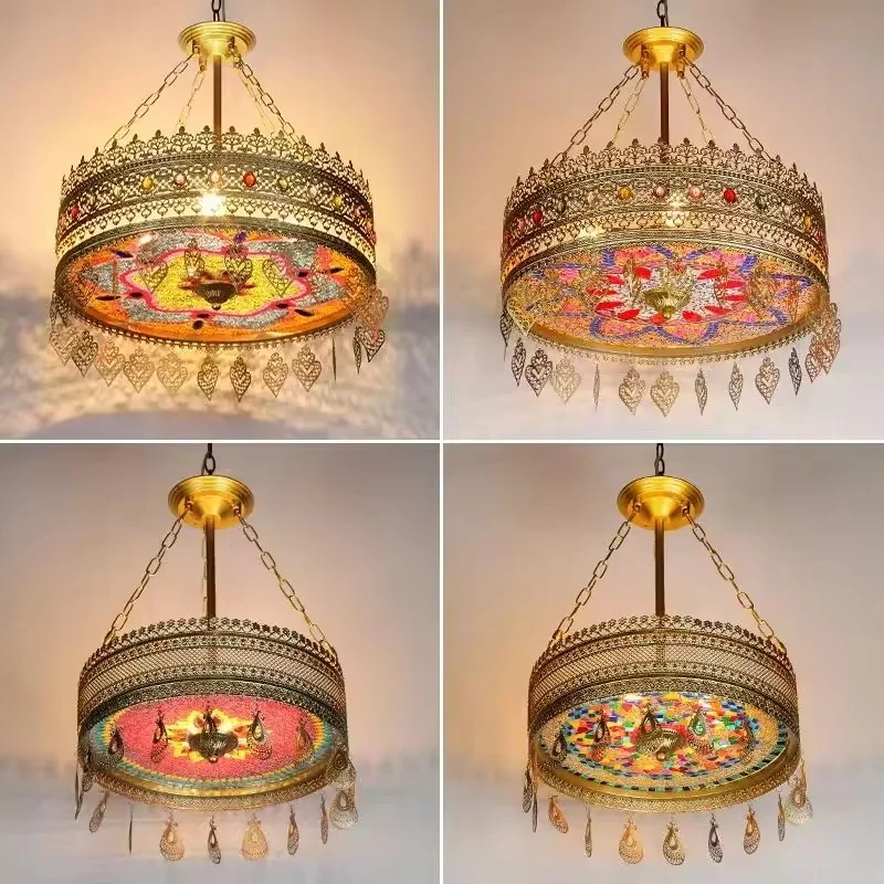 Turkish Glass Colorful Pendant Light Hall Restaurant Bedroom Hotel Decor Lamp Bohemian Mosaic Glass Iron Art Crystal Chandelier
Turkish Glass Colorful Pendant Light Hall Restaurant Bedroom Hotel Decor Lamp Bohemian Mosaic Glass Iron Art Crystal Chandelier