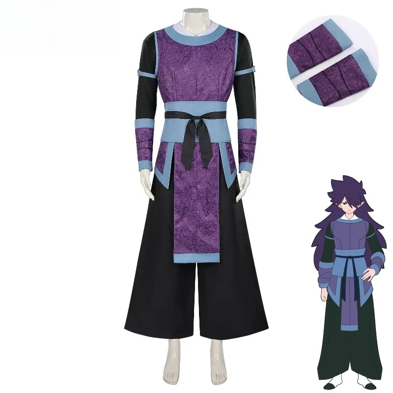 Anime Fantasy Warrior Cosplay Costume - Purple & Black Layered Robe, Intricate Pattern Outfit for Character Role-Play & Events
Anime Fantasy Warrior Cosplay Costume - Purple & Black Layered Robe, Intricate Pattern Outfit for Character Role-Play & Events