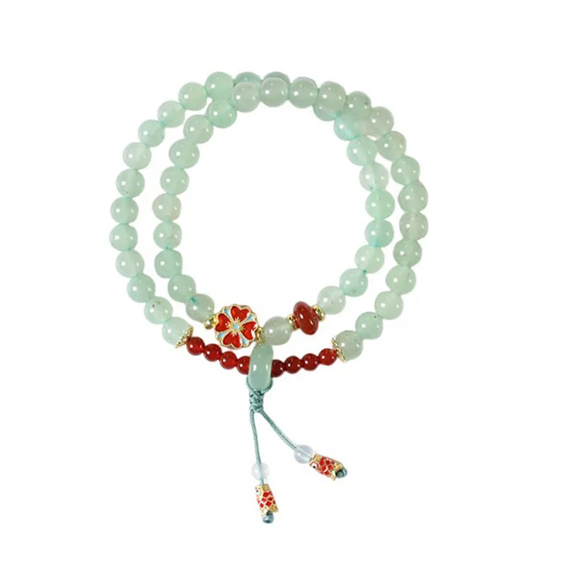 New Chinese Style Cloisonne Lucky Flower Dongling Jade Light Pink Crystal Bracelet for Women with Luxurious Feel Gifts
New Chinese Style Cloisonne Lucky Flower Dongling Jade Light Pink Crystal Bracelet for Women with Luxurious Feel Gifts