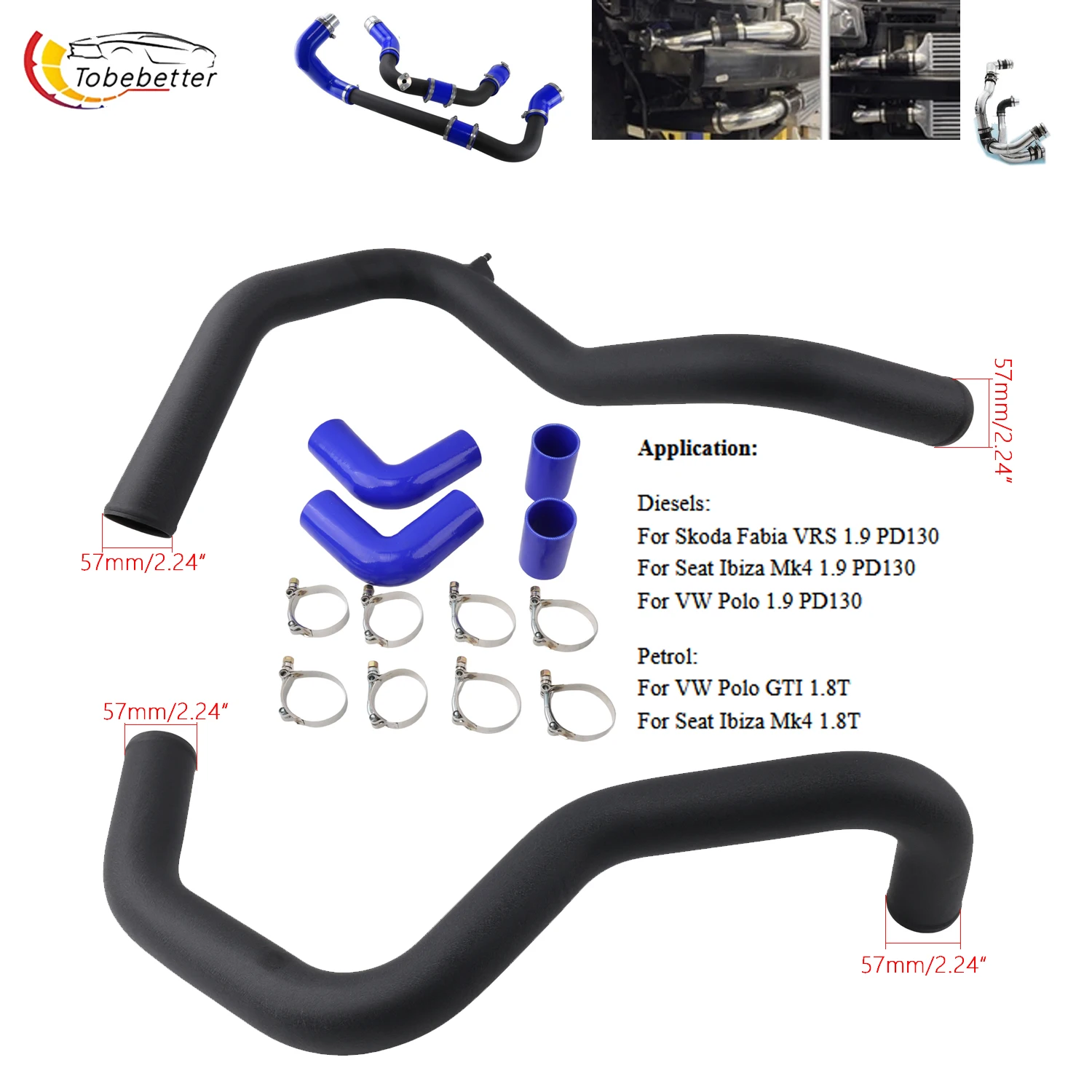 Intercooler Pipework Piping Kit for Skoda Fabia MK1 6Y 1.9TDI VRS PD130 2002-2005 2006
Intercooler Pipework Piping Kit for Skoda Fabia MK1 6Y 1.9TDI VRS PD130 2002-2005 2006