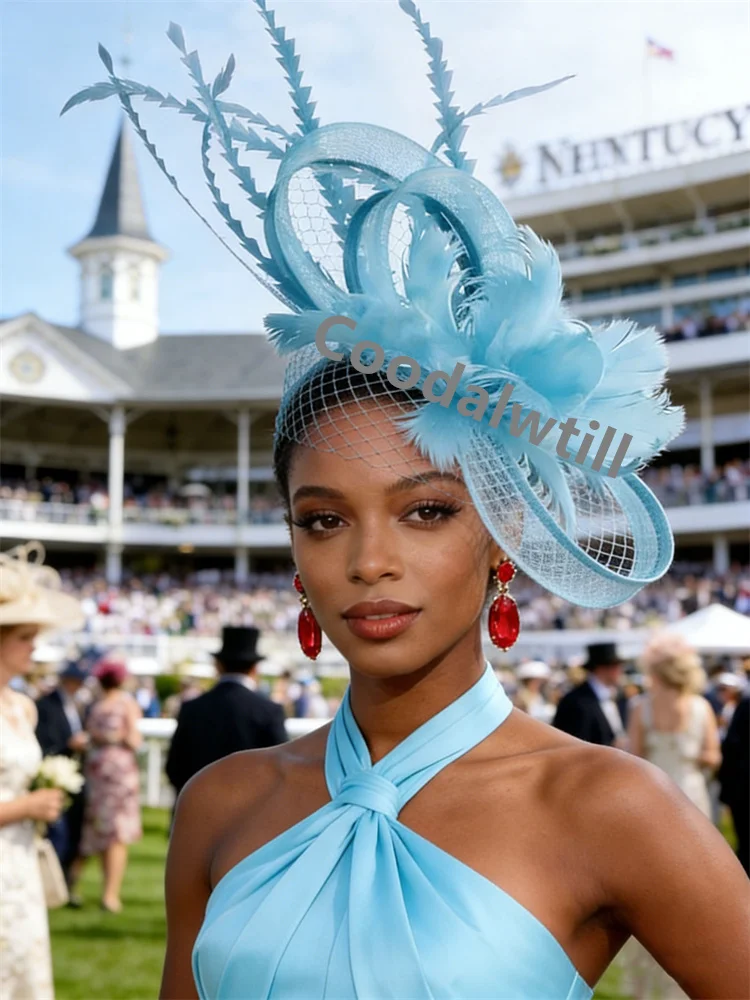 Шляпка-фасинатор с перьями и сеткой для женщин, элегантный головной убор для мероприятий, свадеб, в стиле Royal Ascot, для невест
Шляпка-фасинатор с перьями и сеткой для женщин, элегантный головной убор для мероприятий, свадеб, в стиле Royal Ascot, для невест