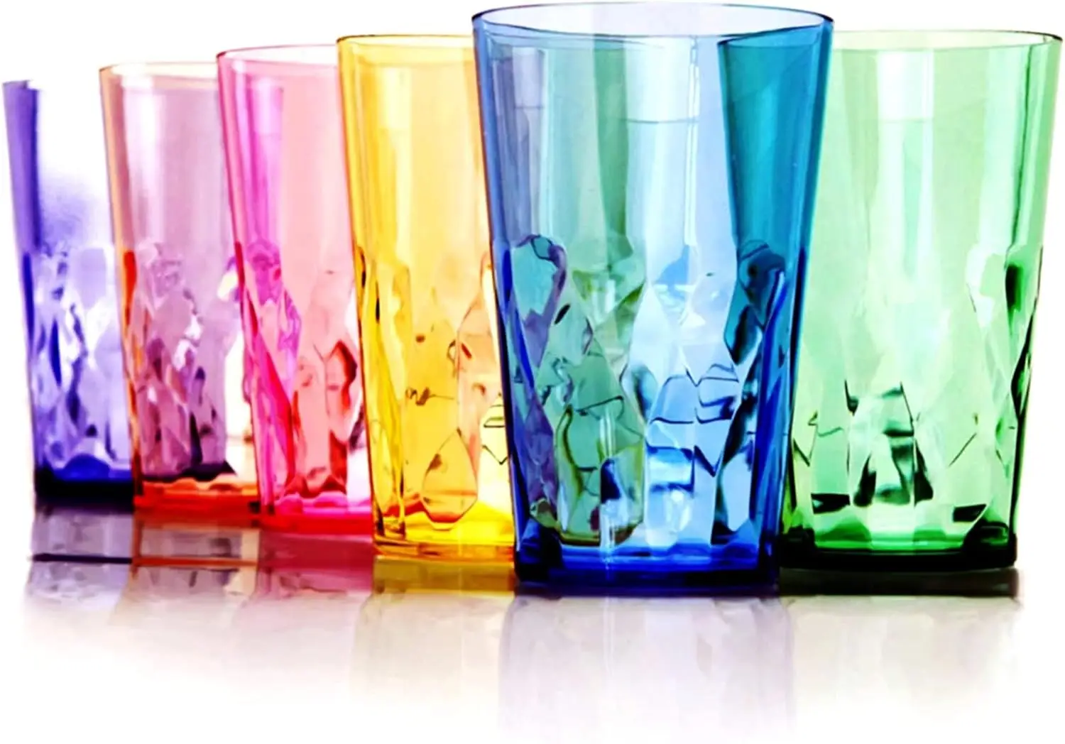19oz Unbreakable Drinking Glasses Set of 6 - Premium Acrylic, Dishwasher Safe, Stackable
19oz Unbreakable Drinking Glasses Set of 6 - Premium Acrylic, Dishwasher Safe, Stackable