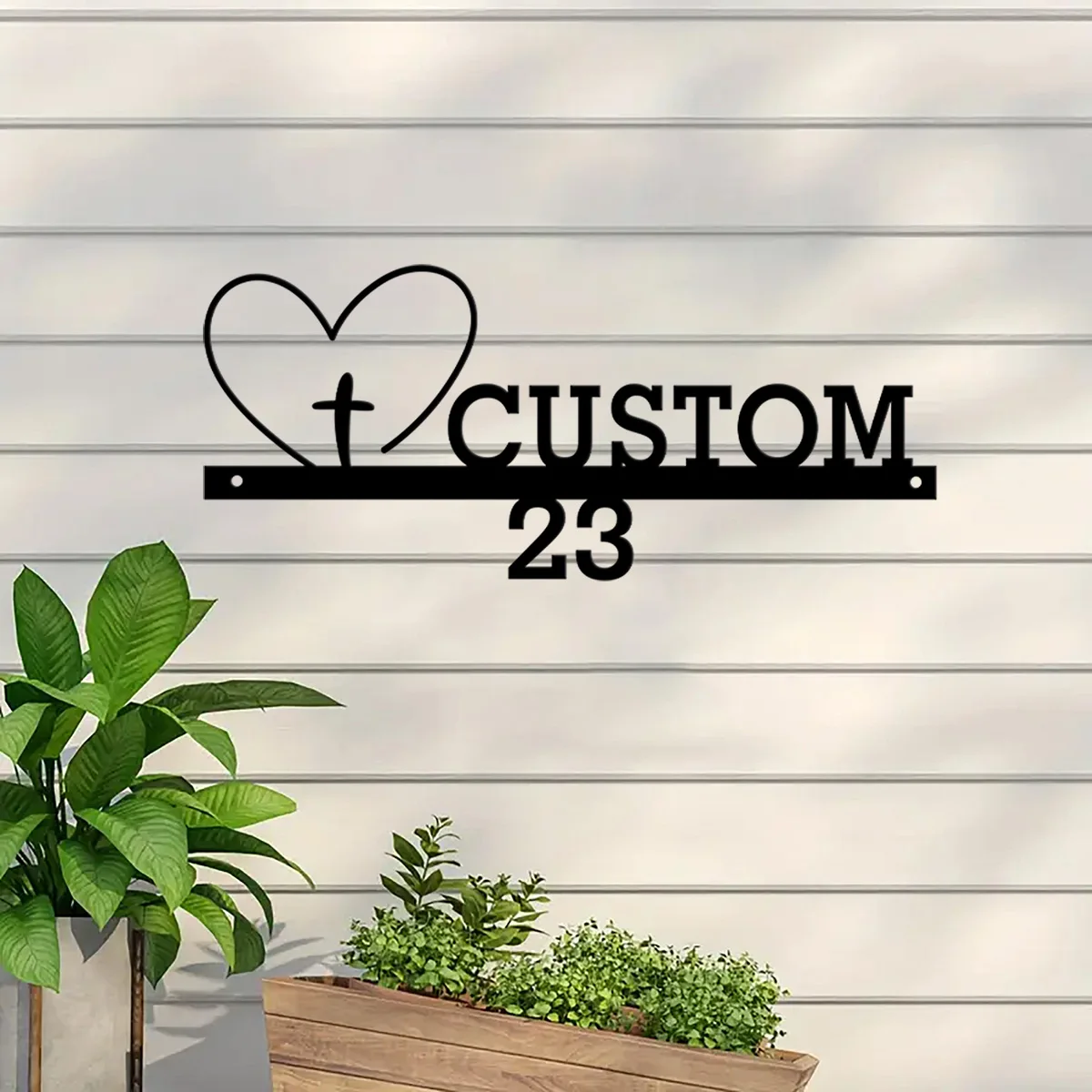 Custom Personalized Family Name Address Metal Sign with a heart cross Monogram Door Hanger Housewarming Wedding Anniversary
Custom Personalized Family Name Address Metal Sign with a heart cross Monogram Door Hanger Housewarming Wedding Anniversary