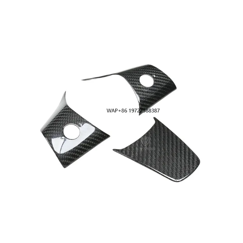High Quality Dry Carbon Fiber Steering Wheel Trim Cover for Model 3 Interior Accessories 3 Pcs/set
High Quality Dry Carbon Fiber Steering Wheel Trim Cover for Model 3 Interior Accessories 3 Pcs/set