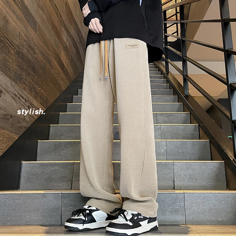Khaki Straight Leg Men's Casual Pants Spring Autumn New Sle Loose Wide Leg Trousers Sweatpants Faionable Youth Sle
Khaki Straight Leg Men's Casual Pants Spring Autumn New Sle Loose Wide Leg Trousers Sweatpants Faionable Youth Sle