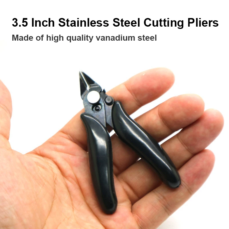 Diagonal Pliers Mini Wire Flush Cutter 3.5 Inch Micro Diagonal Cutting Pliers Wires Insulating Rubber Handle Model Pliers
Diagonal Pliers Mini Wire Flush Cutter 3.5 Inch Micro Diagonal Cutting Pliers Wires Insulating Rubber Handle Model Pliers