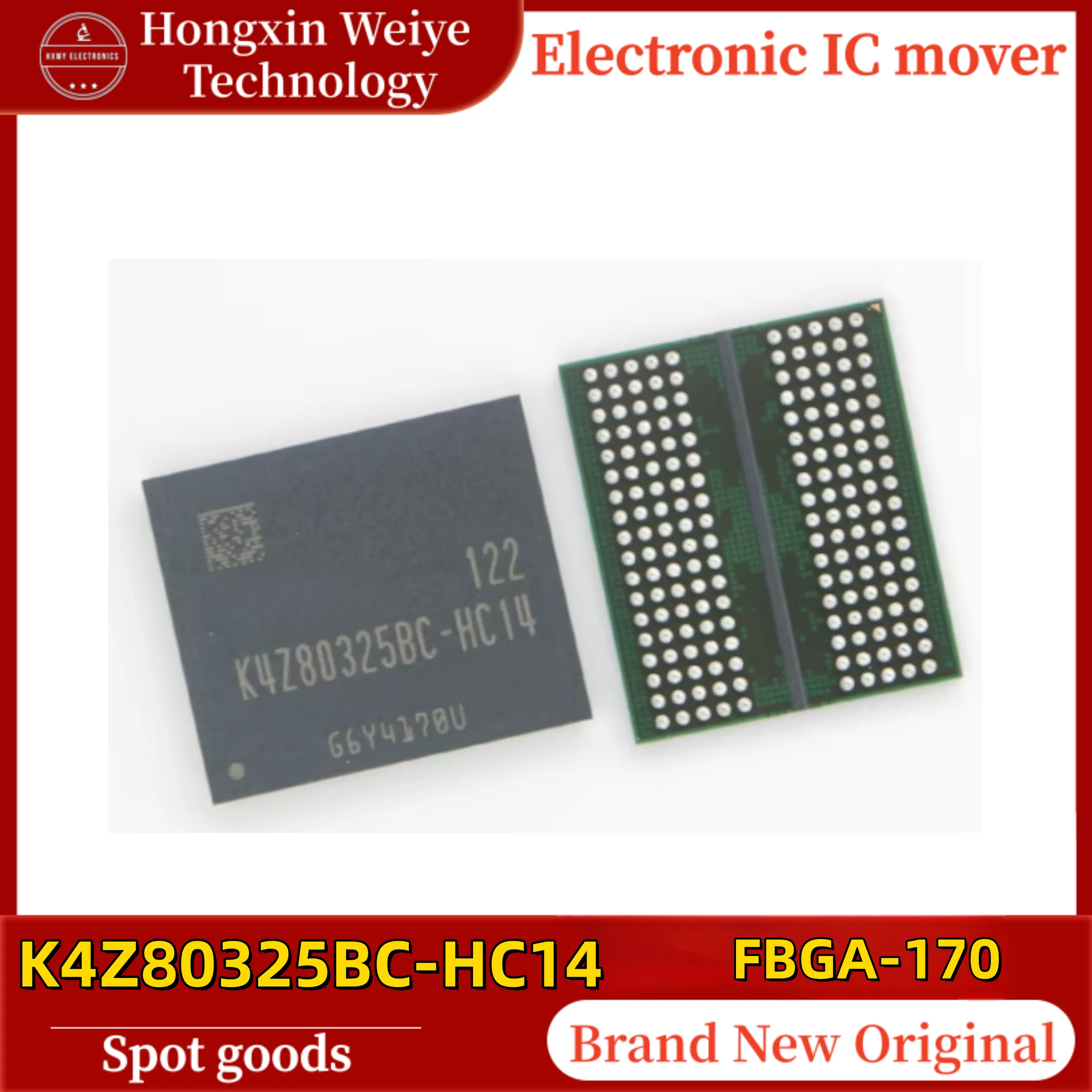 (2/5 pieces) K4Z80325BC-HC14 K4Z80325BC FBGA-170 DDR6 Graphic Memory IC Chip Original Brand New In Stock Fast Shipping
(2/5 pieces) K4Z80325BC-HC14 K4Z80325BC FBGA-170 DDR6 Graphic Memory IC Chip Original Brand New In Stock Fast Shipping