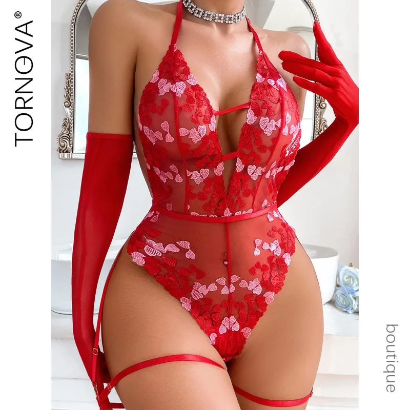 Tornova Erotic Bodysuit with Gloves Mesh See-through Hollow Out Romantic Seductive Delicate Women Versatile Hollow Underwear Set
Tornova Erotic Bodysuit with Gloves Mesh See-through Hollow Out Romantic Seductive Delicate Women Versatile Hollow Underwear Set