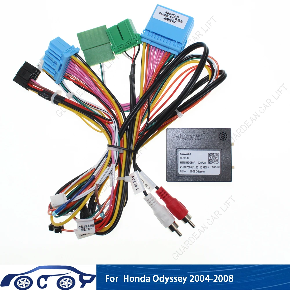 Car Radio Wiring Cable For Honda Odyssey 2004-2008 16Pin Harness Adapter With CANBUS Box 2DIN Head Unit Stereo Plug
Car Radio Wiring Cable For Honda Odyssey 2004-2008 16Pin Harness Adapter With CANBUS Box 2DIN Head Unit Stereo Plug