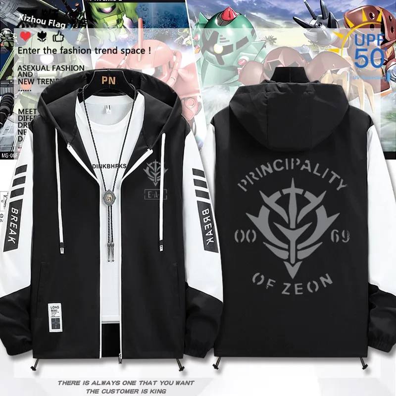Mobile Suit Anime Sun Protection Clothing Ice Silk Outerwear Men Women Summer Faionable Loose Fit Long Sve Zippers
Mobile Suit Anime Sun Protection Clothing Ice Silk Outerwear Men Women Summer Faionable Loose Fit Long Sve Zippers