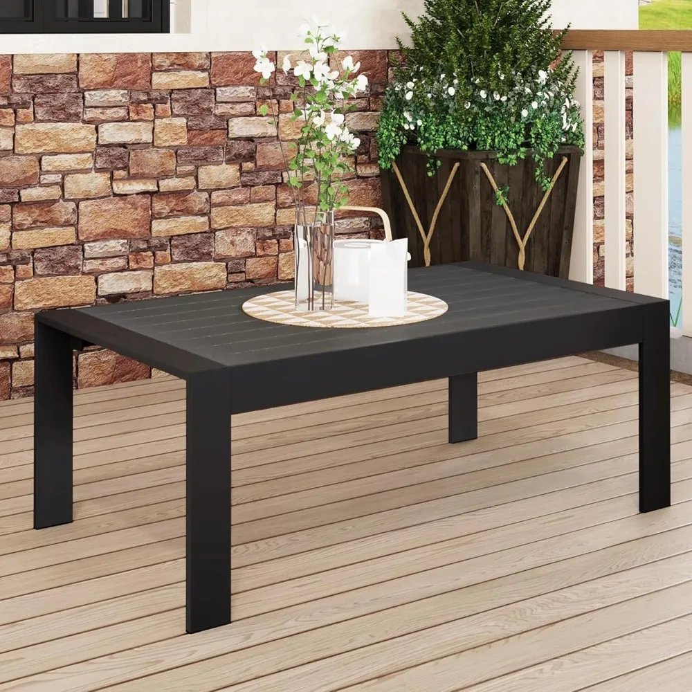 Aluminum Outdoor Coffee Table, All-Weather Rectangle Metal Patio Coffee Table Furniture for Balcony, Garden,Indoor ,Outdoor
Aluminum Outdoor Coffee Table, All-Weather Rectangle Metal Patio Coffee Table Furniture for Balcony, Garden,Indoor ,Outdoor