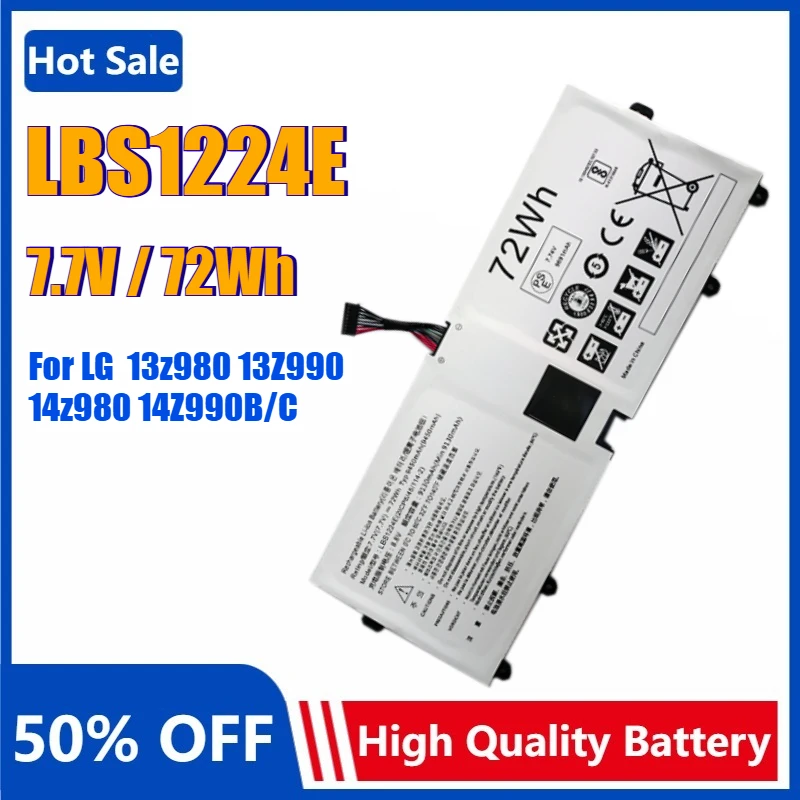 7.7V 72Wh LBS1224E Laptop Battery for LG 13Z980 14Z980 15Z980 15Z990 13Z990 14Z990 14Z990B 14Z90N 14Z90P 14Z990C 17Z990 17Z990B
7.7V 72Wh LBS1224E Laptop Battery for LG 13Z980 14Z980 15Z980 15Z990 13Z990 14Z990 14Z990B 14Z90N 14Z90P 14Z990C 17Z990 17Z990B