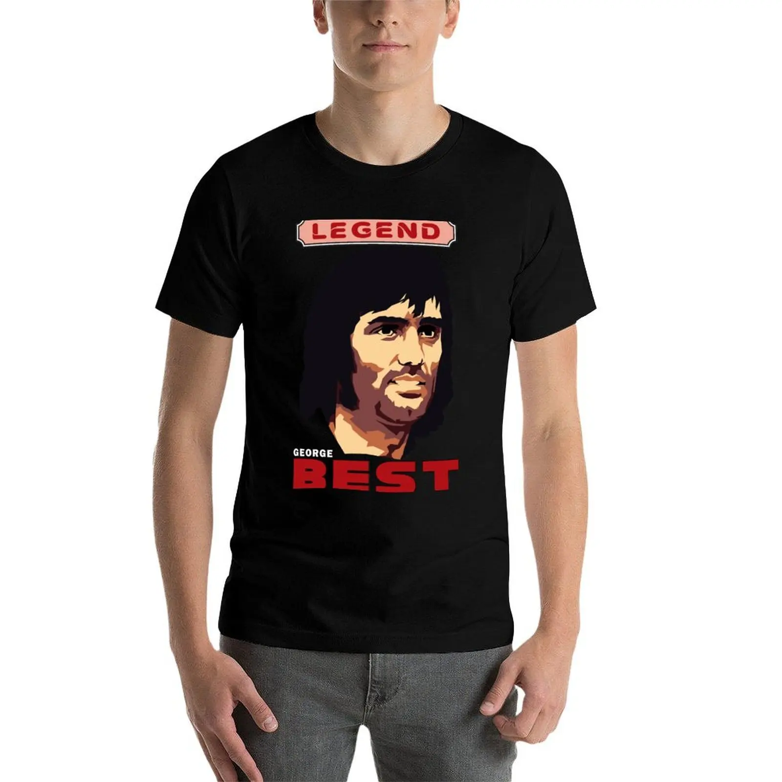 GEORGE BEST-футболка Football Legend, футболка для мужчин, забавные футболки, хлопковая футболка, футболка
GEORGE BEST-футболка Football Legend, футболка для мужчин, забавные футболки, хлопковая футболка, футболка