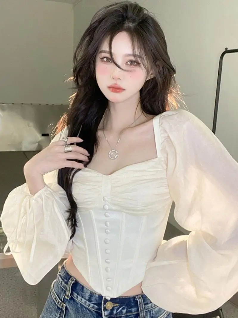 Chic plus Size Women's Chiffon Shirt Spring Design Sensation Trendy Bubble Sleeve Hollow out Long Sleeve Casual Top
Chic plus Size Women's Chiffon Shirt Spring Design Sensation Trendy Bubble Sleeve Hollow out Long Sleeve Casual Top