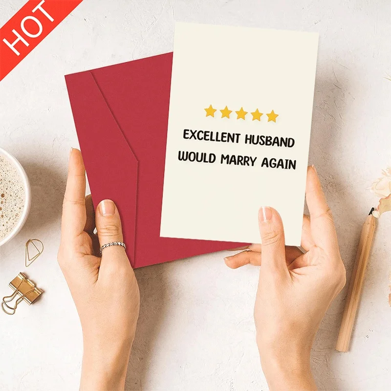 5 Star Excellent Husband Greeting Card, Would Marry Again Funny Anniversary Valentine's Day Card for Husband
5 Star Excellent Husband Greeting Card, Would Marry Again Funny Anniversary Valentine's Day Card for Husband