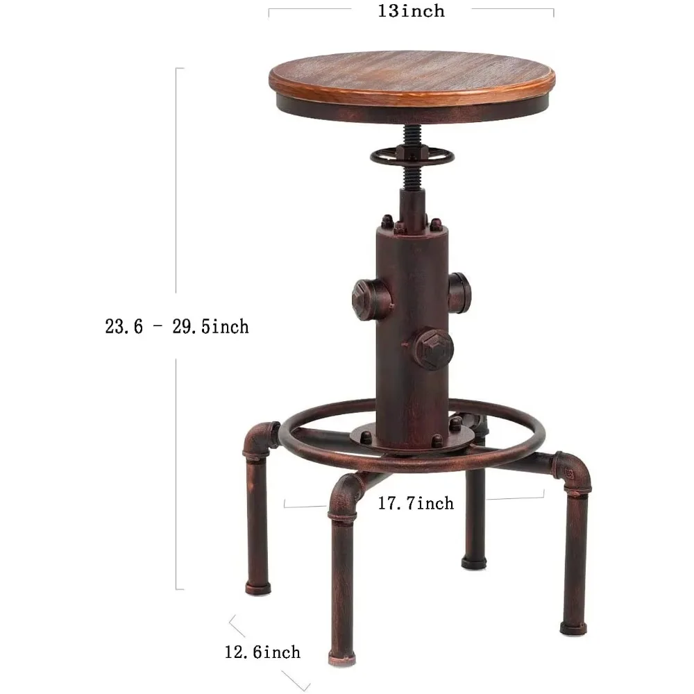 Solid wood bar stool, water pipe fire hydrant design, hotel cafe restaurant bar chair
Solid wood bar stool, water pipe fire hydrant design, hotel cafe restaurant bar chair