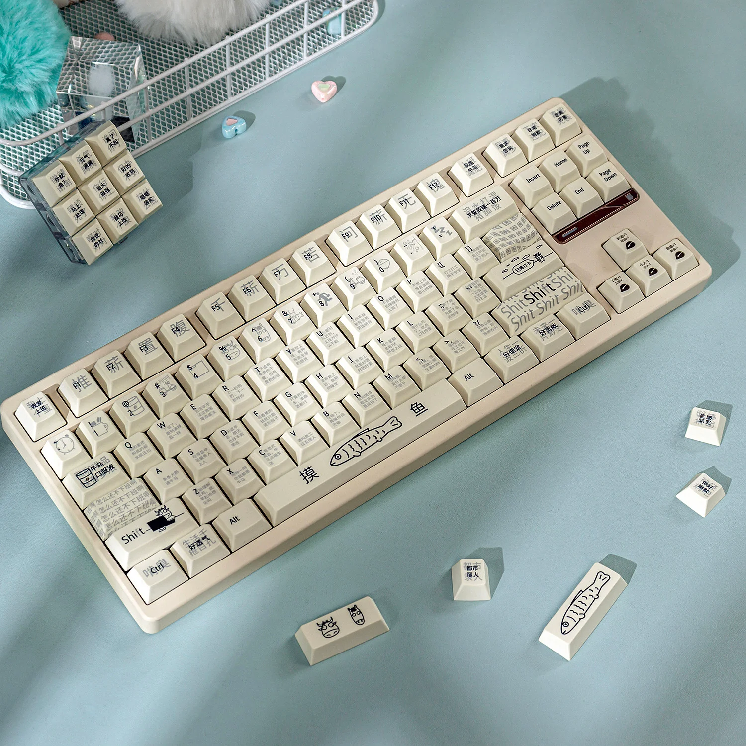 Salaried Natural Cool Keyboard Keycaps Worker Niu Ma PBT Hot Sublimation Customized Original Factory Wooting
Salaried Natural Cool Keyboard Keycaps Worker Niu Ma PBT Hot Sublimation Customized Original Factory Wooting