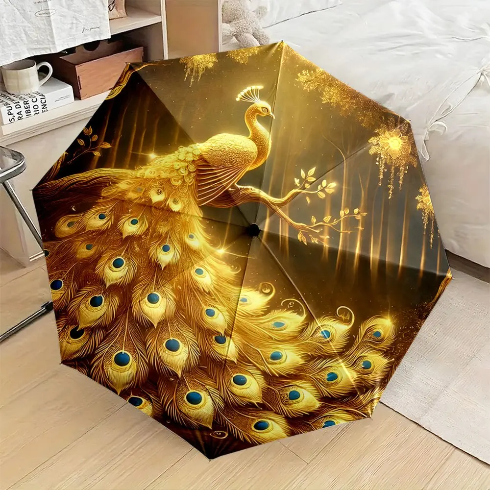 Автоматический складной зонт Golden peaRooster с детализированным изображением перьев. Портативная складная конструкция, для повседневного использования на открытом воздухе.
Автоматический складной зонт Golden peaRooster с детализированным изображением перьев. Портативная складная конструкция, для повседневного использования на открытом воздухе.