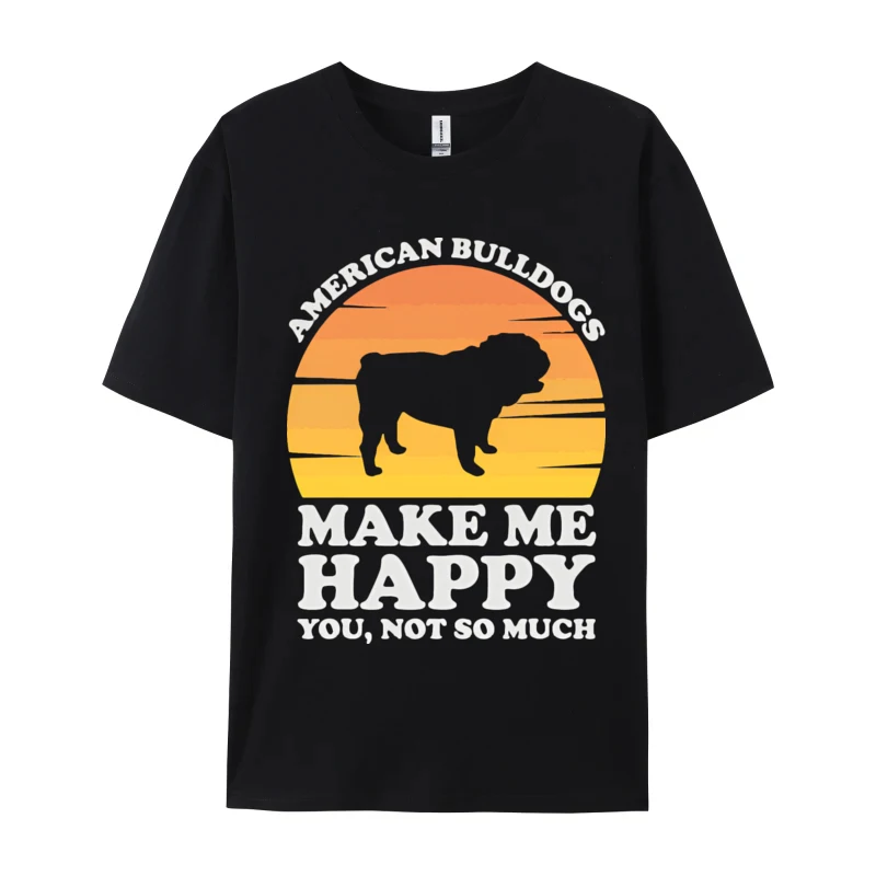 American Bulldogs Make Me Happy American Vintage Printed Tee Party Premium Cotton Tops Classic Tops Tees Brand T Shirt
American Bulldogs Make Me Happy American Vintage Printed Tee Party Premium Cotton Tops Classic Tops Tees Brand T Shirt