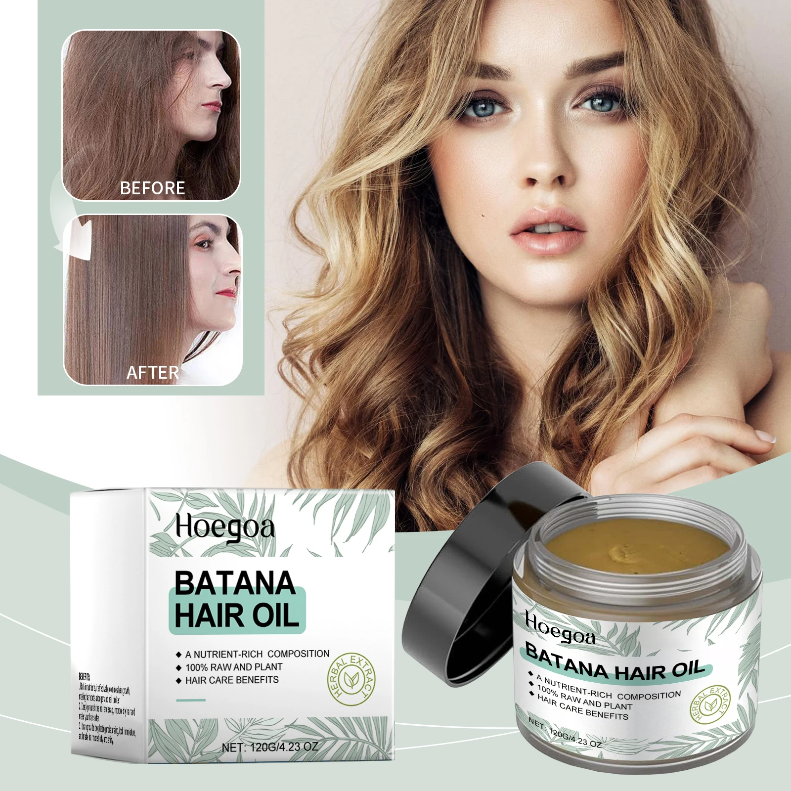 Hair Growth Batana Oil Promotes Hair Growth Batana Oil, Promotes Thick Hair For Men And Women Hair Growth Oil,120g
Hair Growth Batana Oil Promotes Hair Growth Batana Oil, Promotes Thick Hair For Men And Women Hair Growth Oil,120g