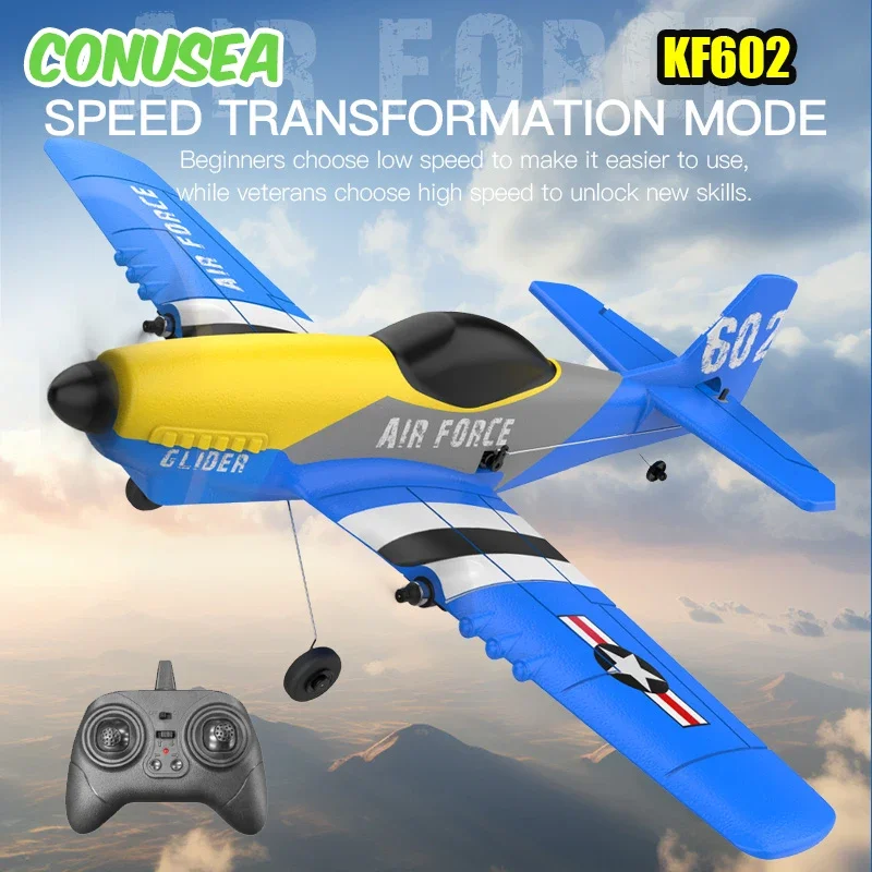 Самолет с дистанционным управлением Kf602, радиоуправляемый планер, самолет 2,4G с фиксированным размахом крыльев, сигнальный радиоуправляемый самолет, пенопластовый истребитель, самолеты Rtf, электрические игрушки для детей 
Самолет с дистанционным управлением Kf602, радиоуправляемый планер, самолет 2,4G с фиксированным размахом крыльев, сигнальный радиоуправляемый самолет, пенопластовый истребитель, самолеты Rtf, электрические игрушки для детей