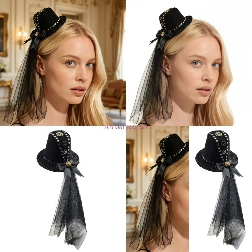 49ME Playfulness Aristocratic Styles Headpiece With Textured Ribbons Sweet Princesses Hat for Photoshoots And Special Event
49ME Playfulness Aristocratic Styles Headpiece With Textured Ribbons Sweet Princesses Hat for Photoshoots And Special Event